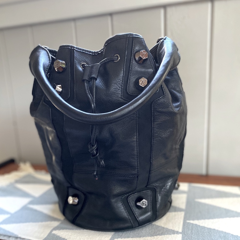 Vince Camuto Large Leather Bucket Bag